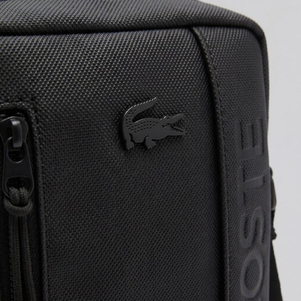 Чоловіча барсетка, сумка Lacoste, Лакоста (82410) чорна Київ - фото 6