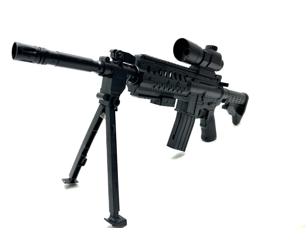 Автомат із кульками лазер ліхтарик батарейки Чорний (0902C) Чернігів - фото 2