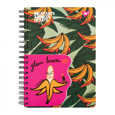 Блокнот Yes 2 в 1 В5 В7 80 лк 20 лк двойная спираль BBH клетка (151845) Винница - изображение 1