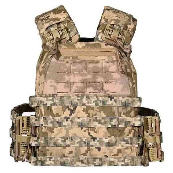 Тактическая плитоноска M6 без подсумков с быстрым сбросом (без плит) Пиксель Винница