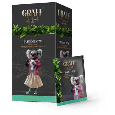 Чай Graff Jasmine Vibe Зелений 20 саше по 1.5 г (4820279610733) Вінниця