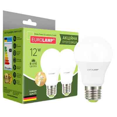 Лампочка Eurolamp LED A60 12W E27 4000K 220V (MLP-LED-A60-12274(E)) Винница
