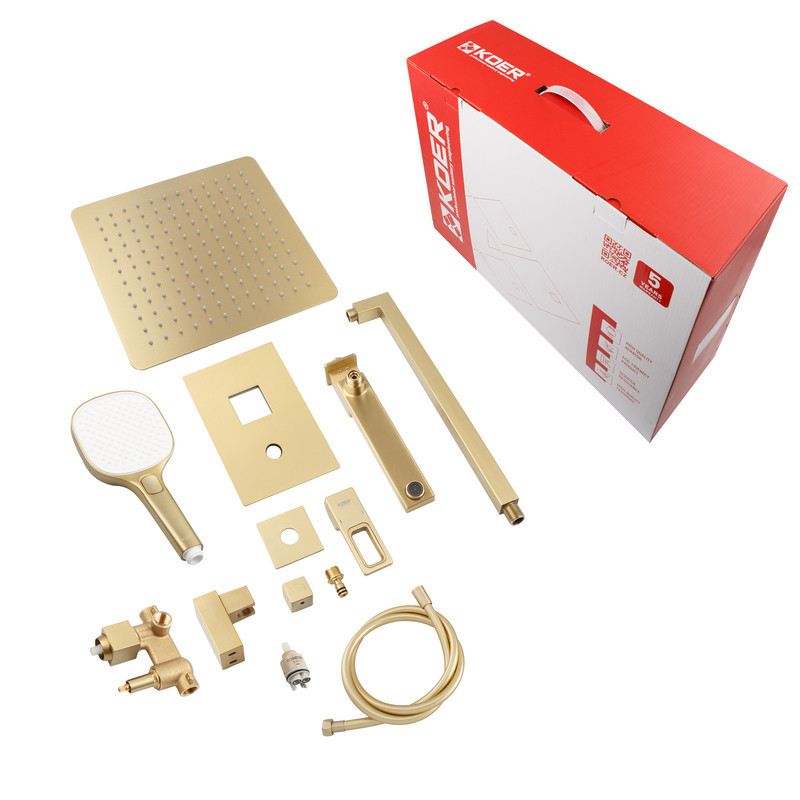 Душова система вбудована KOER KB-66009-12 3 функціі (Колір матове золото) (KR5992)   ( 29352 ) Харьков - изображение 10