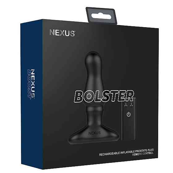 Анальна вібропробка Nexus Bolster з надувною головкою для чоловіків, пульт ДК Sex Aura Київ