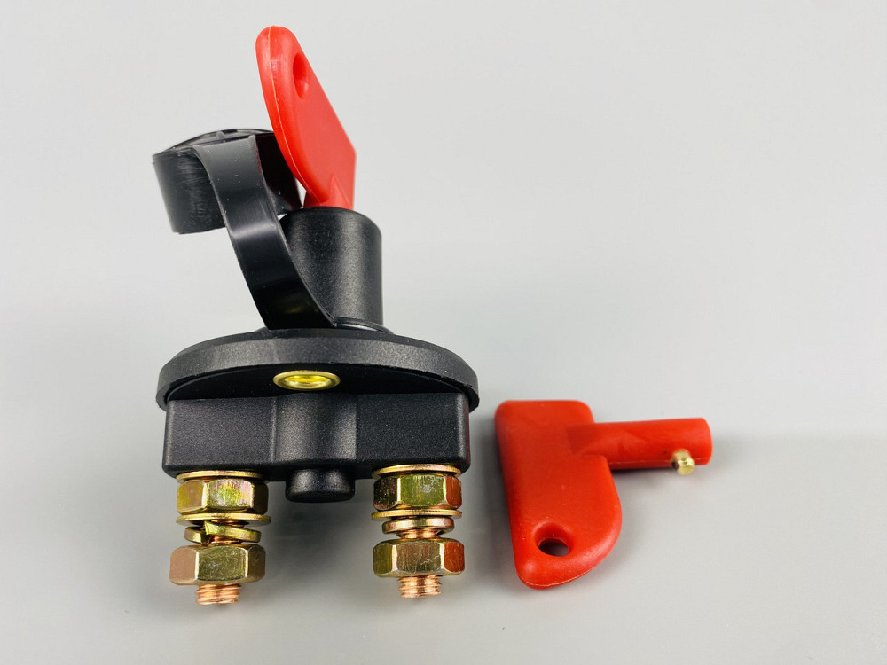 Вимикач маси універсальний, механічний 12/24 В (червона мідь) 100 A. М8 — мідний болт Мукачево - фото 6