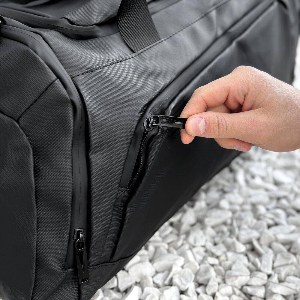 Мужская черная дорожная сумка Pobedov Road Киев - изображение 7