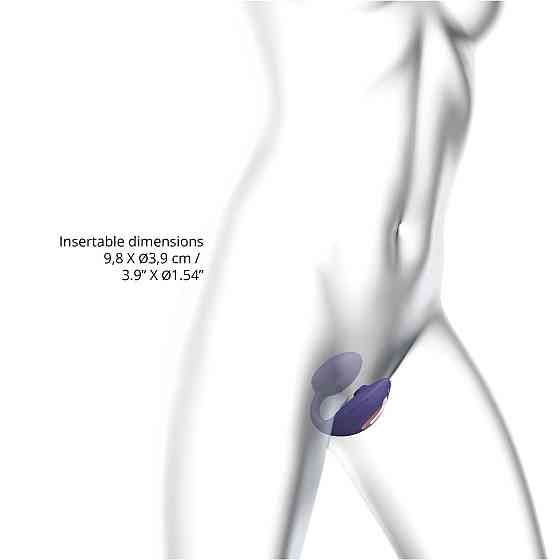 Віброяйце з вакуумною кліторальною стимуляцією Love To Love Wonderlover MIDNIGHT INDIGO Sex Aura Київ