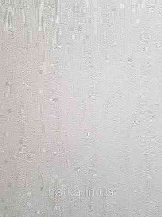 Обои метровые виниловые на флизелине Sintra Structure однотонные мазки белые серебристые 521144 Киев