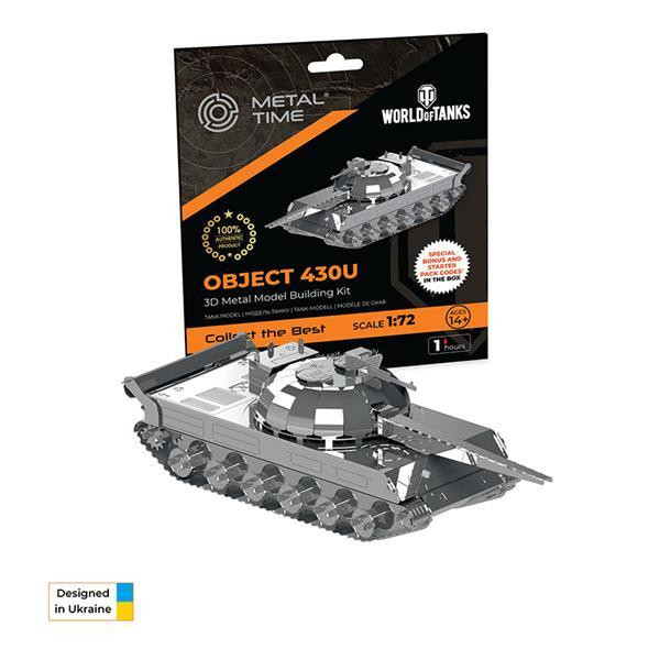 Коллекционная модель-конструктор Metal Time World of Tanks танк Object 430 (MT065) Харьков - изображение 15