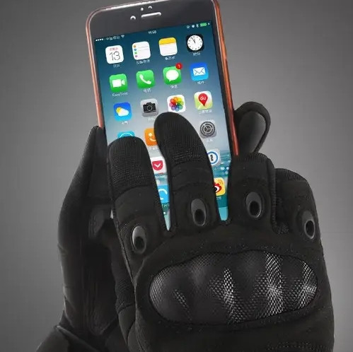 Перчатки защитные полнопалые на липучке FQ20T001 Черный, XL Киев - изображение 3