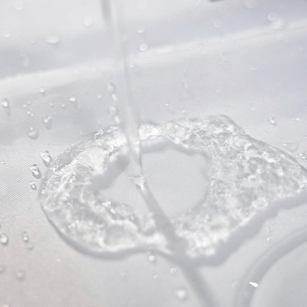 Шторка для ванны из полиэстера водонепроницаемая Bathlux 180x180 см с кольцами, занавеска для ванной комнаты Каменец-Подольский - изображение 3