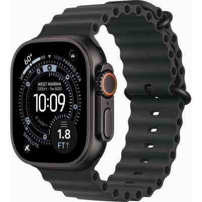 Смарт-часы Apple Watch Ultra 3 GPS + Cellular 49mm Black Titanium Case with Black Ocean Band (MF0J4QP/A) Винница