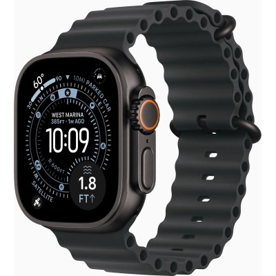 Смарт-годинник Apple Watch Ultra 3 GPS + Cellular 49mm Black Titanium Case with Black Ocean Band (MF0J4QP/A) Вінниця - фото 1