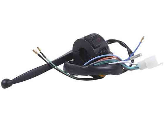 Переключатель левый  на мопед Альфа, черный Мукачево