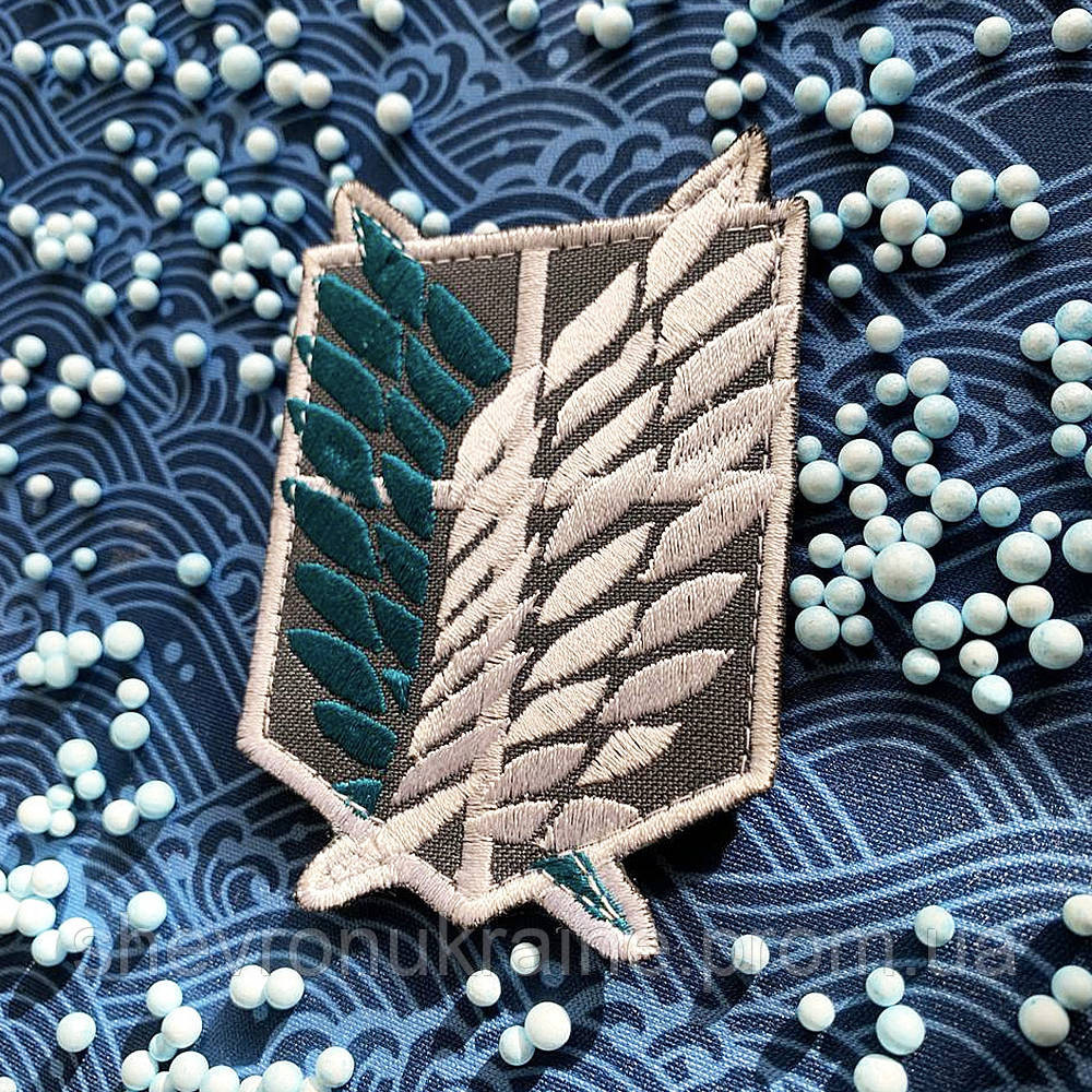 Шеврон Легион разведки. Атака титанов (Форма контурная. На липучке) Размер 9x7см Киев - изображение 3