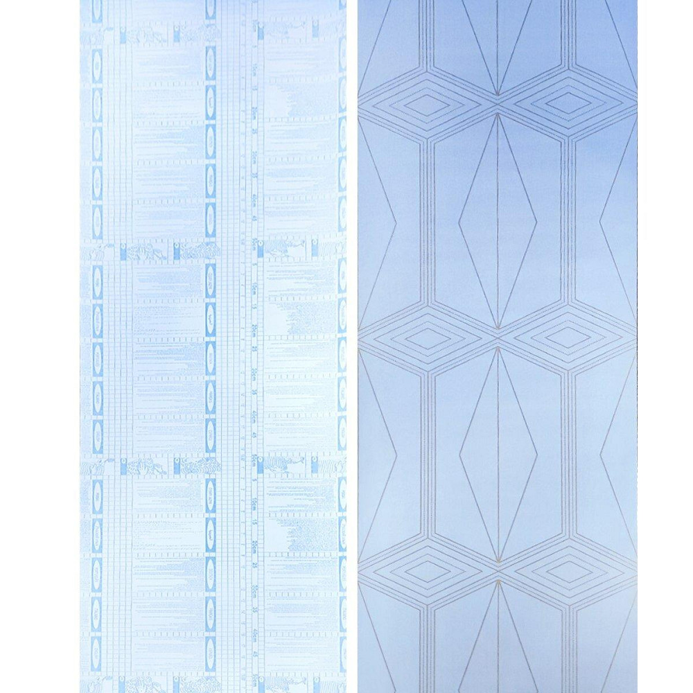 Самоклеющаяся пленка 0,45х10м х 0,07мм Голубая с золотом SW-00001218 Киев - изображение 4