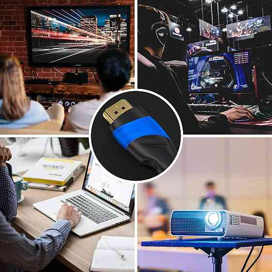 KabelDirekt HDMI кабель 2 шт 3 м 8K@60Hz 4K@120Hz High Speed с Ethernet для PS5 Xbox Series Switch Blu‑ray Киев