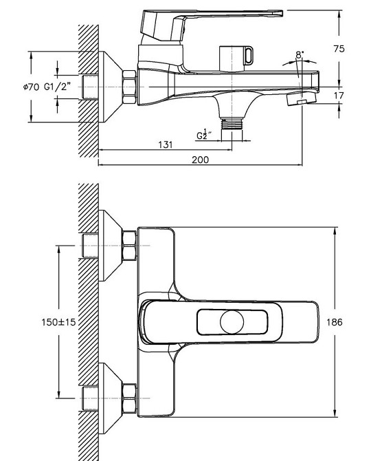 Змішувач для ванни Haiba Enio 009   ( HB0885 ) 29403 Харків - фото 2