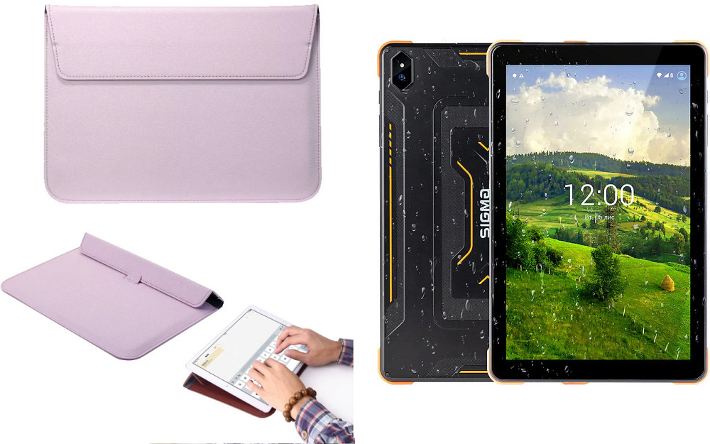 Чохол-конверт VitoCase для Sigma mobile TAB A1033 X-treme, з функцією підставки для планшета Фіолетовий Київ - фото 1