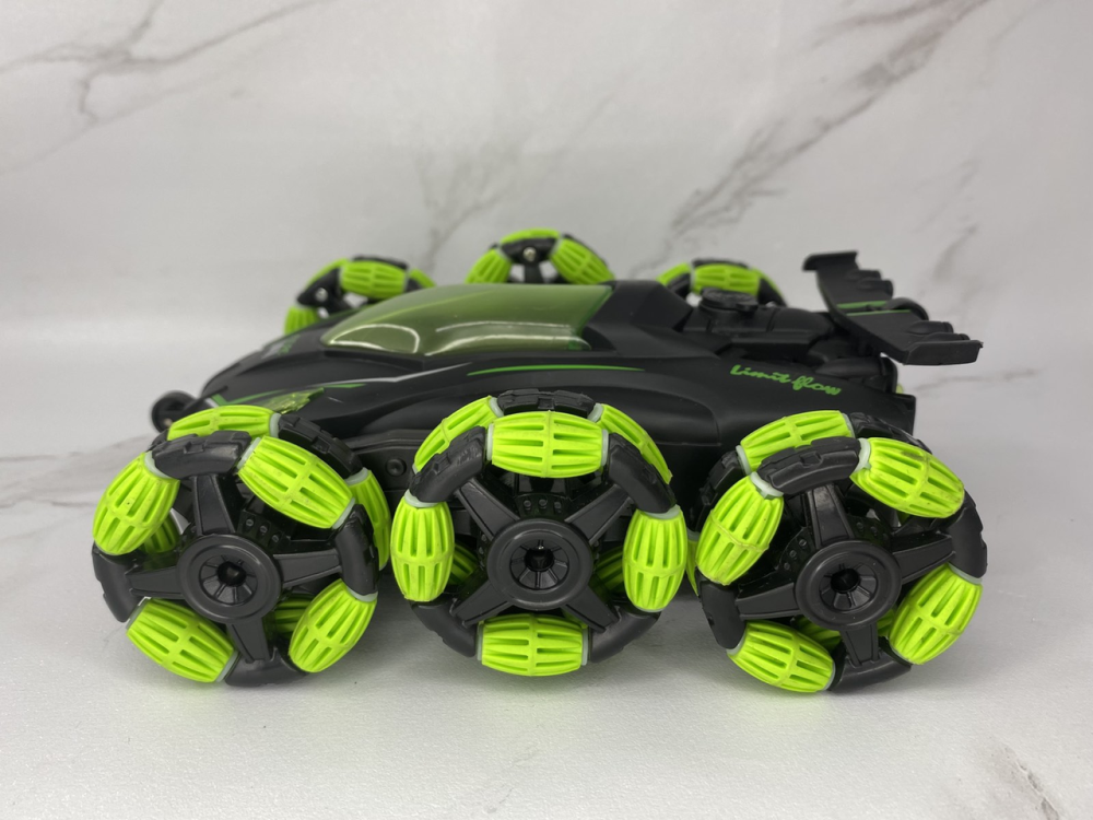 Б/В Трюкова машинка-перевертень Stunt Spray Truck PRO 6WD 1:18, 2.4 GHz, обертання 360°, LED, парогенератор, акумулятор, зелена Київ - фото 2