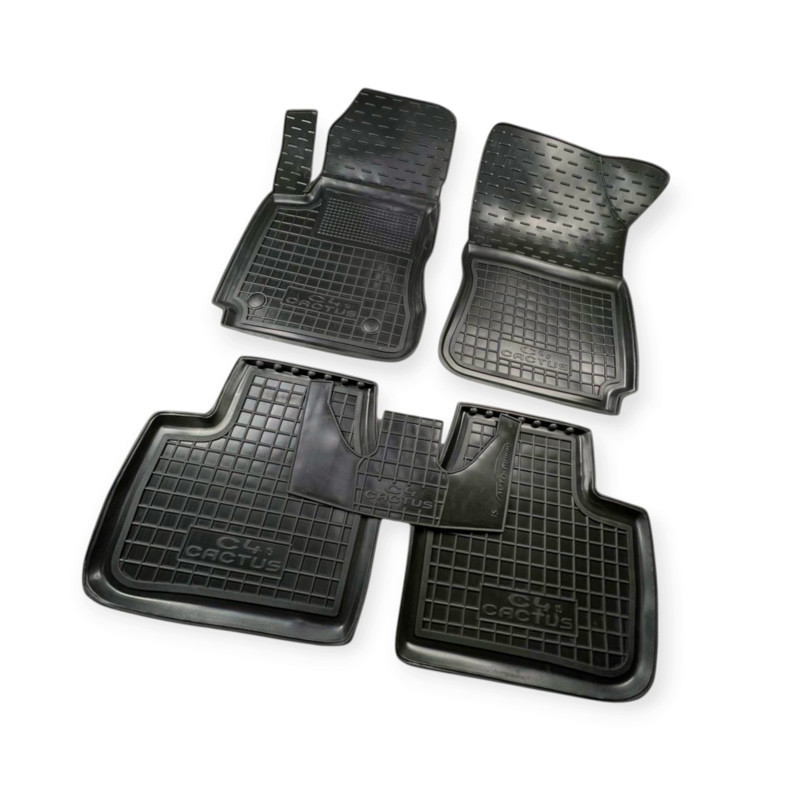 Килимки citroen с4 cactus 2014-2020 борт 2,5см, з перемичкою салону Мукачево - фото 1