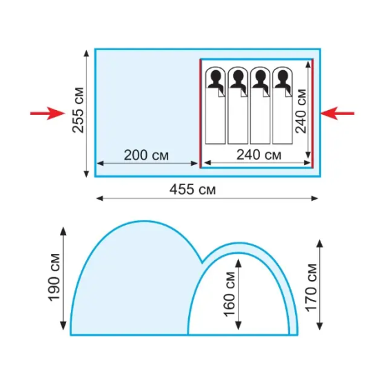 Палатка четырехместная Tramp Sphinx 4 (v2) (TRT-088) Киев