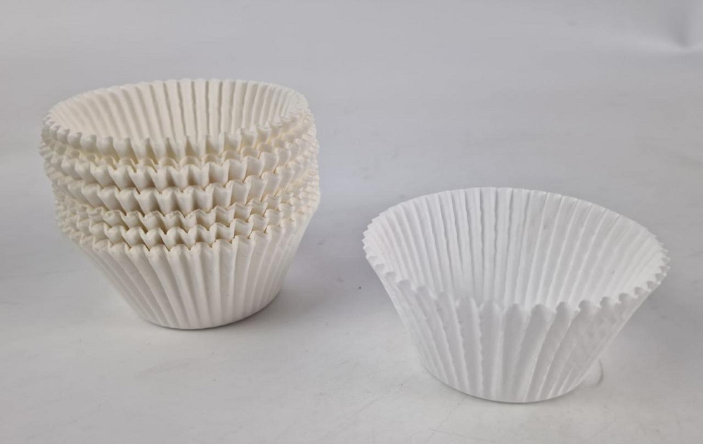 Тартолітка для кексів 140А кругла біла D55 H42,5 (100 шт.) (1 уп.) Харків - фото 2