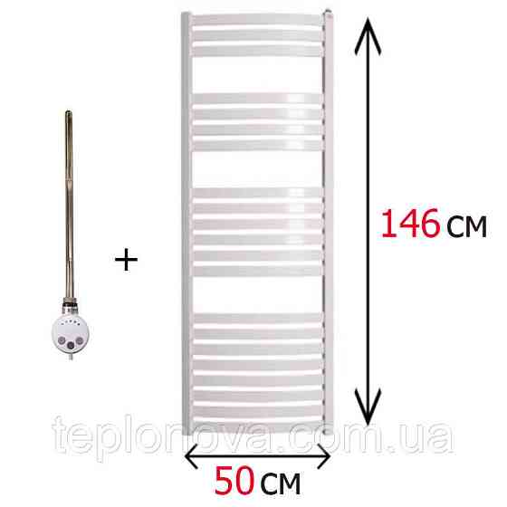 Электрический Полотенцесушитель Белый Плоский 1460х500 Terma Dorota Черновцы