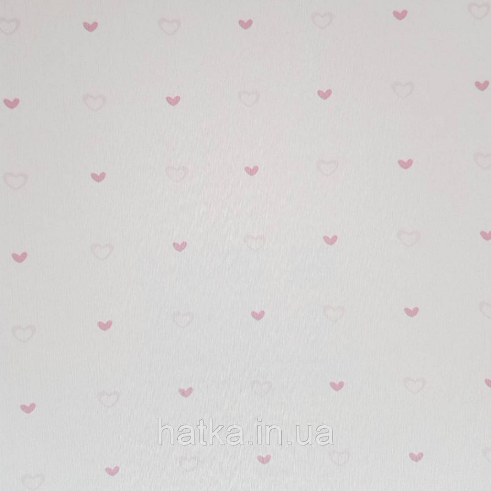 Шпалери вінілові на флізеліні AdaWall Ada Kids метрові для дівчинки серця рожеві Київ - фото 2