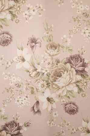 Кухонные шторы VR-Textil № 073к с ламбрекеном и подхватами лиловый с персиковым 270х170 см (52-0485) Киев