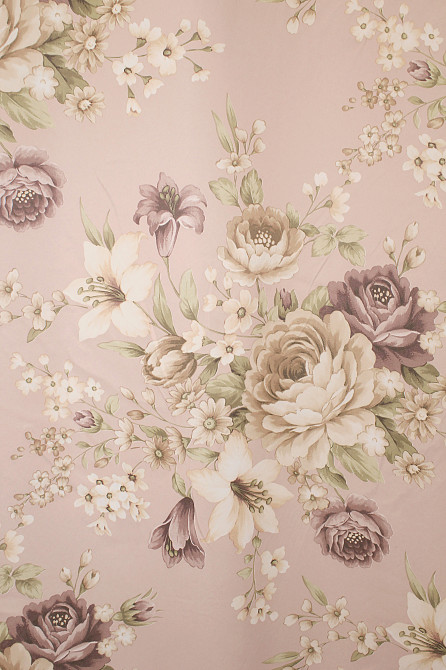 Кухонные шторы VR-Textil № 073к с ламбрекеном и подхватами лиловый с персиковым 270х170 см (52-0485) Киев - изображение 4