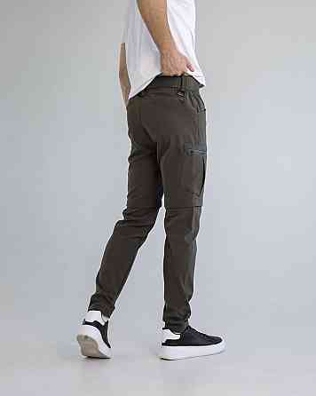 Повсякденні штани-шорти чоловічі хакі. Штани-карго для чоловіків хакі Pobedov Transformer 2.0 Київ