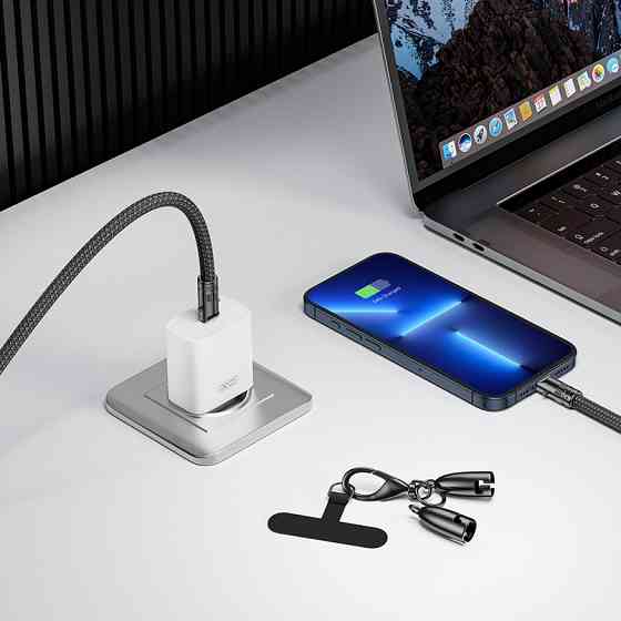 Кабель XO Lanyard Bullet Type-C to Lightning 27W 1,2м чорний Львів