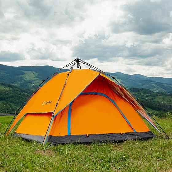 Намет автоматичний двомісний 200*230*130 см водонепроникний помаранчева LU015O Коломыя