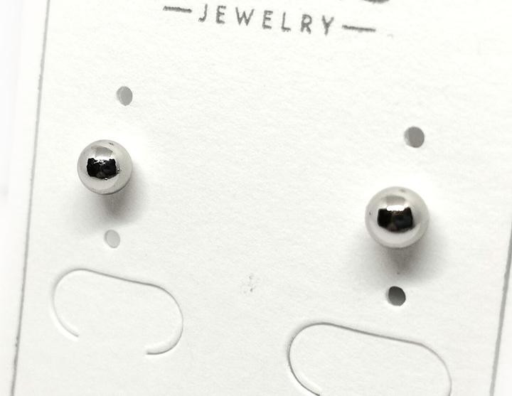 Серьги гвоздики серебристые из медицинской стали Киев - изображение 1