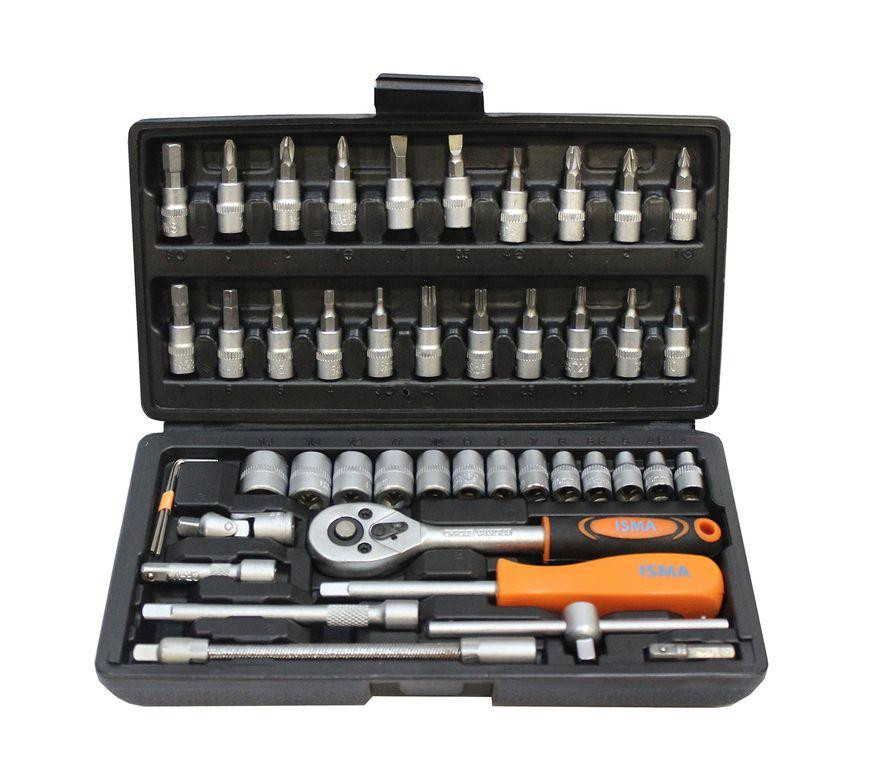 Набор инструментов 46пр. 1/4'' ISMA 2462-5 Одесса - изображение 1