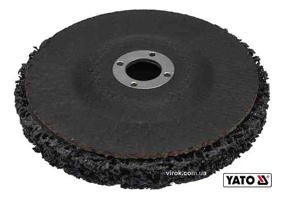Круг зачистний нетканий YATO : Ø= 125 мм, 12500 об/хв, гайка М14 до КШМ [6/36] Одесса