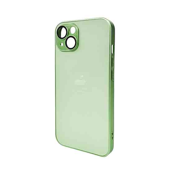 Чохол для iPhone 14 AG Glass Matt Light Green Київ