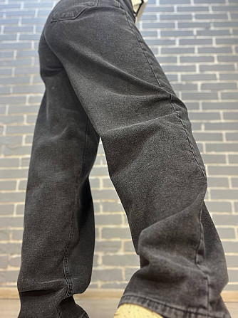 Джинсы женские Jeandia 71 skater утепленные на байке широкие бананы черные, черный, 36, 36, 79 см, 1 Одесса - изображение 8