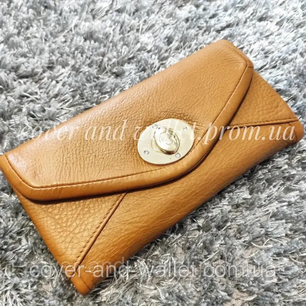 Стильный кожаный женский кошелек коричневого цвета Guxilai Киев - изображение 1