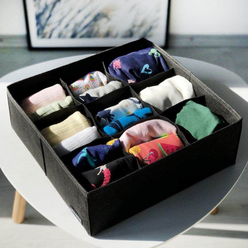 Набор органайзеров для нижнего белья 2шт blk002 (Черный) Сумы - изображение 3