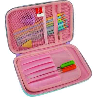 Пенал Cool For School с тиснением 1 отделение Фиолетовый (QT-5632-Purple) Винница