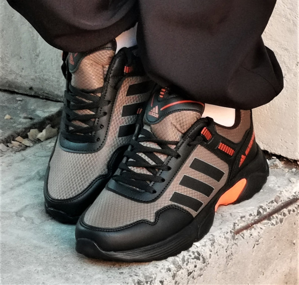 Термо Кроссовки Adidas Waterproof Хаки Мужские Еврозима Адидас Зелёные (размеры: 40,41,42,43) Днепр - изображение 2