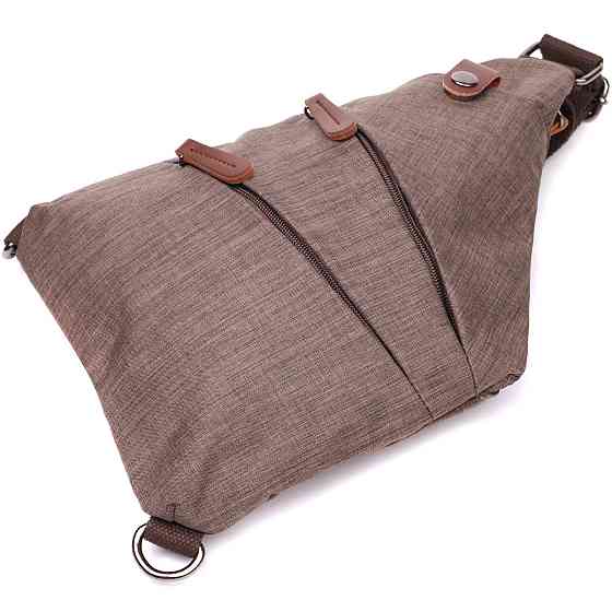 Чудова сумка через плече для чоловіків із текстилю Vintage 22198 Пісочний Київ