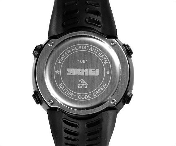 Мужские спортивные часы Skmei 1681 с термометром Черные Киев - изображение 7