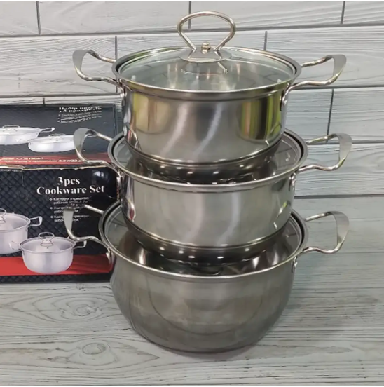 Набор кастрюль из нержавеющей стали UNIQUE UN-5074 6 предметов Одесса - изображение 4