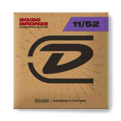 Струни для гітари Jim Dunlop 80/20 Bronze Acoustic Guitar Strings (11-52) (DAB1152) Вінниця