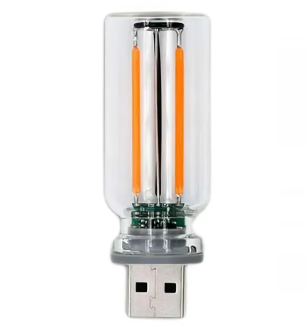 USB нічник Ретро-лампа RGB HY8818 світлодіодна лампа зі зміною кольору для дому та декору Одеса - фото 3