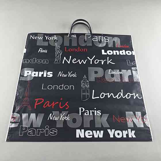 Пакет-сумка 45х43 з пластиковою ручкою  "Париж "   (10 шт) Харків