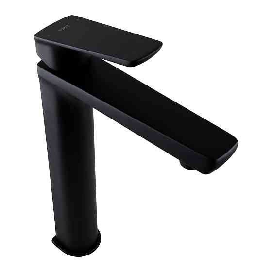 Змішувач для умивальника TOPAZ LEXI TL 21203-H57-BL високий,Чорний мат.,шланги TAQ-M1055,D25 Луцк